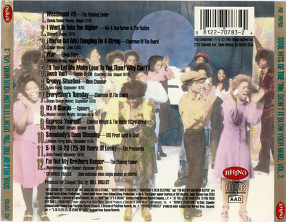 Various : Soul Hits Of The '70s - Didn't It Blow Your Mind, Vol. 3 (CD, Comp, RM)