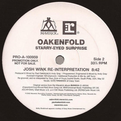 Paul Oakenfold : Starry-Eyed Surprise (12", Single, Promo)