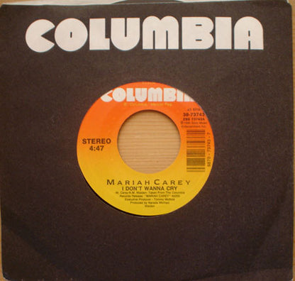 Mariah Carey : I Don't Wanna Cry (7", Styrene, Car)