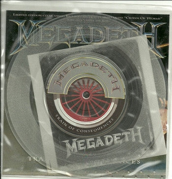 Megadeth : Train Of Consequences (7", Single, Ltd, Cle)