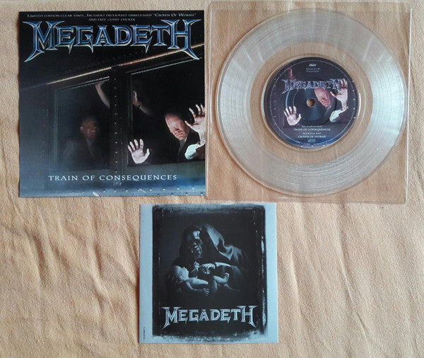 Megadeth : Train Of Consequences (7", Single, Ltd, Cle)