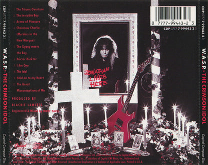 W.A.S.P. : The Crimson Idol (CD, Album)