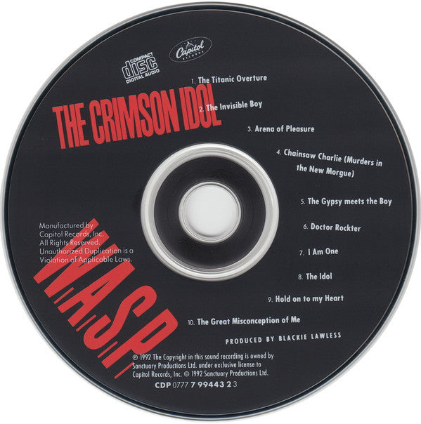 W.A.S.P. : The Crimson Idol (CD, Album)