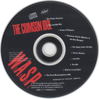 W.A.S.P. : The Crimson Idol (CD, Album)