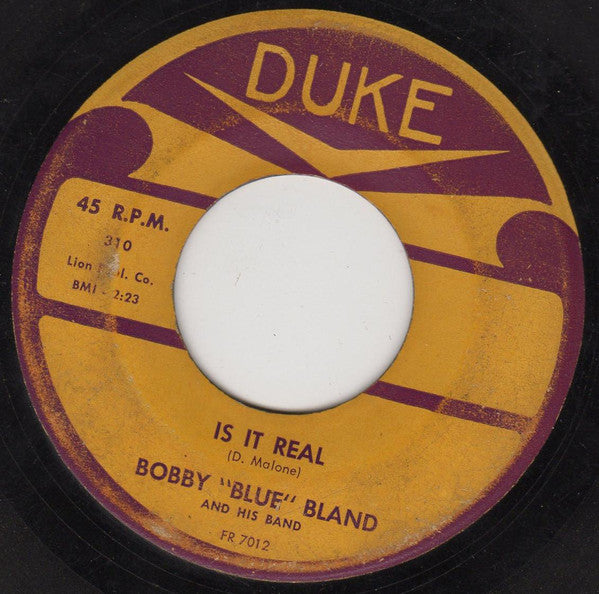 Bobby Bland : Is It Real / Someday (7", Single)