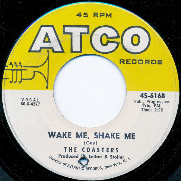 The Coasters : Wake Me, Shake Me (7", Single)