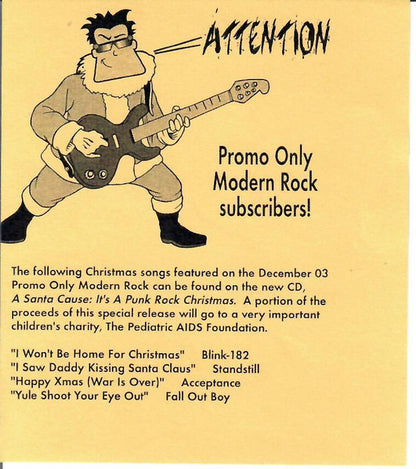 Various : Promo Only Modern Rock Radio: December 03 (CD, Comp, Promo)