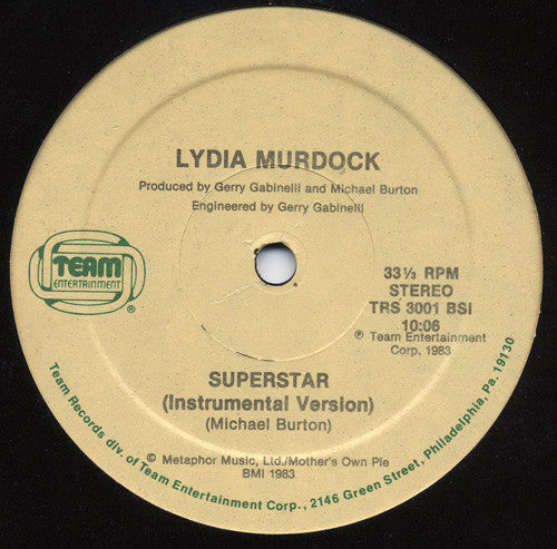 Lydia Murdock : Superstar (12", Hau)