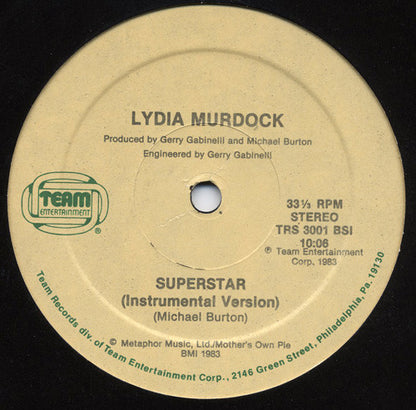 Lydia Murdock : Superstar (12", Hau)