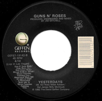 Guns N' Roses : Yesterdays (7", Single)
