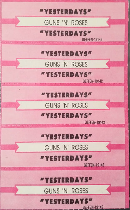 Guns N' Roses : Yesterdays (7", Single)
