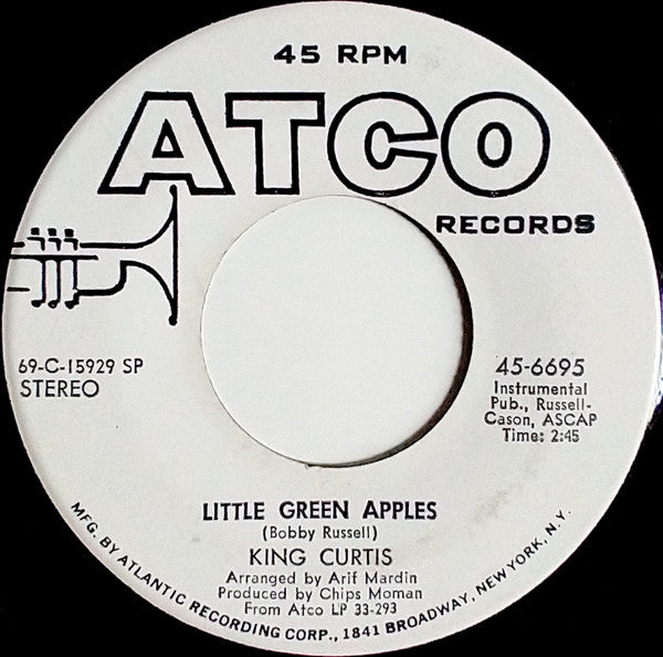 King Curtis : La Jeanne / Little Green Apples (7", Promo, SP )