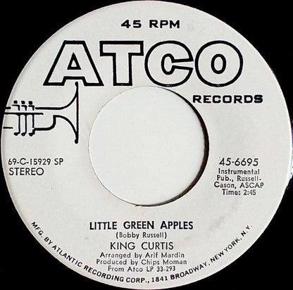 King Curtis : La Jeanne / Little Green Apples (7", Promo, SP )