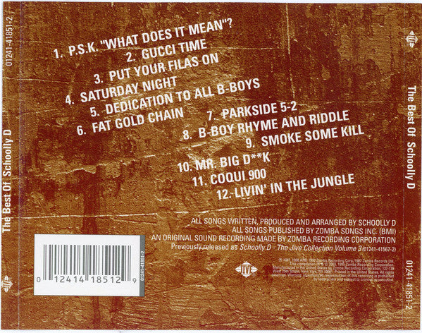 Schoolly D : The Best Of Schoolly D (CD, Comp, RE)