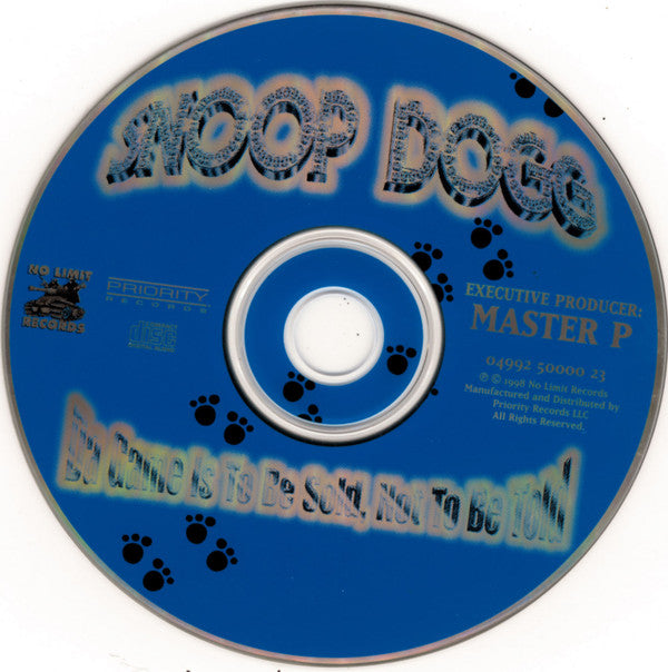 Snoop Dogg : Da Game Is To Be Sold, Not To Be Told (CD, Album, Q P)