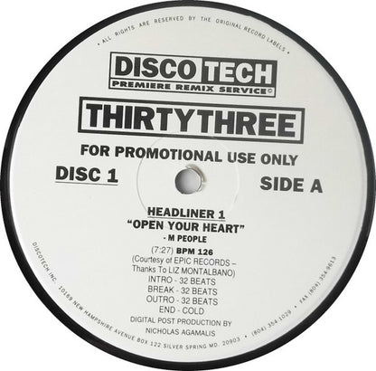 Various : DiscoTech ThirtyThree (3x12", Comp, Promo)
