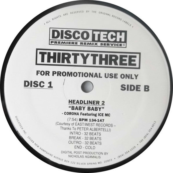 Various : DiscoTech ThirtyThree (3x12", Comp, Promo)