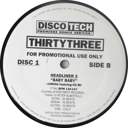 Various : DiscoTech ThirtyThree (3x12", Comp, Promo)
