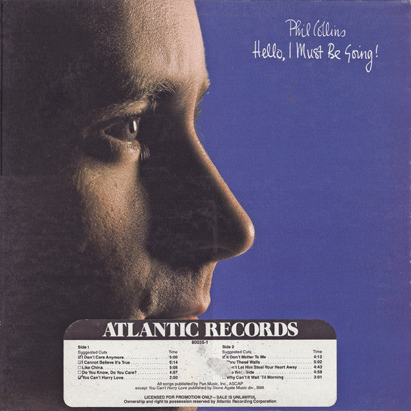 Phil Collins : Hello, I Must Be Going! (LP, Album)