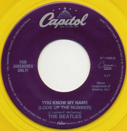 The Beatles : Let It Be  (7", Single, Jukebox, RE, Yel)