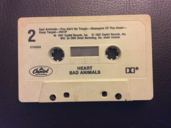 Heart : Bad Animals (Cass, Album, Club)