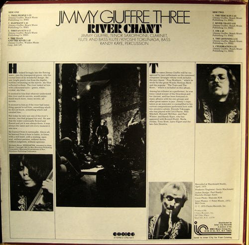 The Jimmy Giuffre Trio : River Chant (LP, Album)