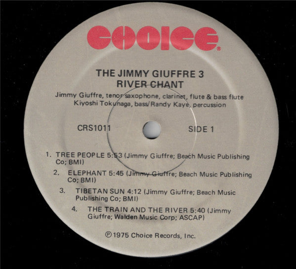 The Jimmy Giuffre Trio : River Chant (LP, Album)