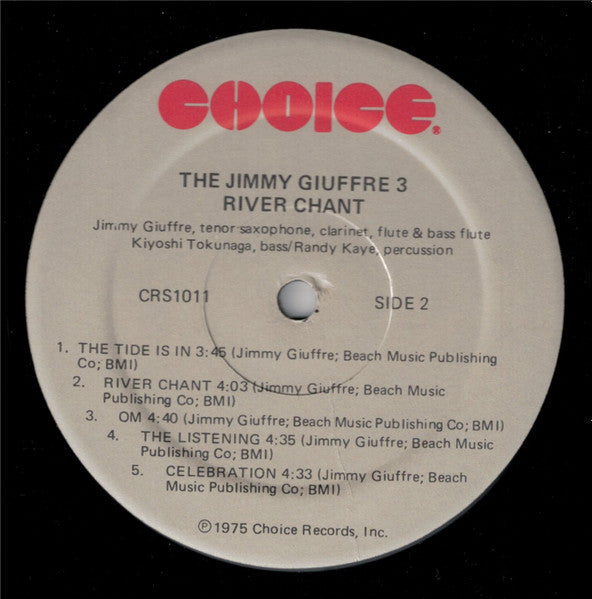 The Jimmy Giuffre Trio : River Chant (LP, Album)