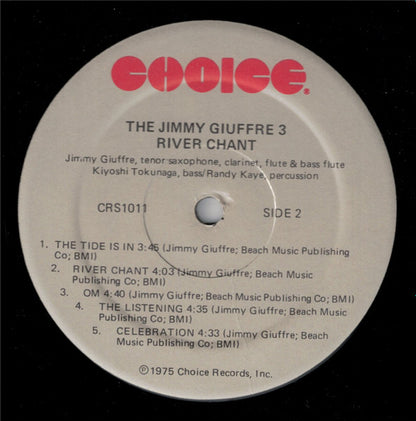 The Jimmy Giuffre Trio : River Chant (LP, Album)