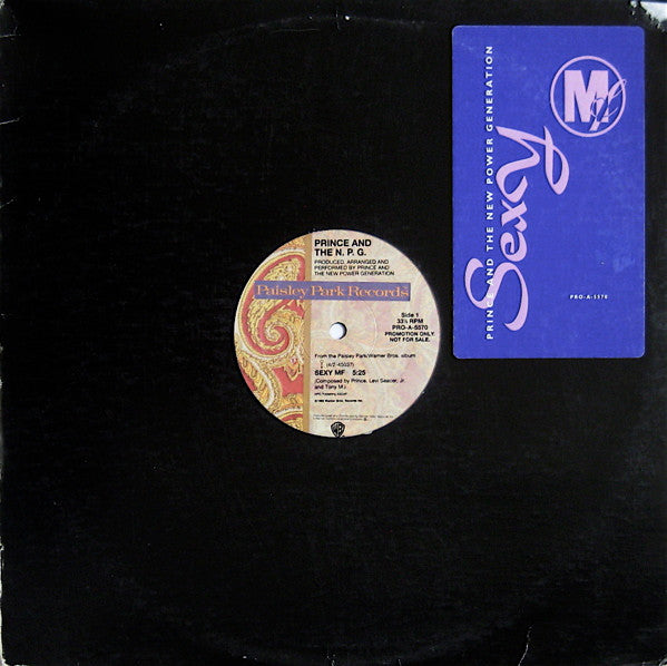 Prince And The New Power Generation : Sexy MF (12", Single, Promo)