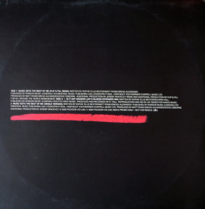 Sophie Ellis-Bextor : Music Gets The Best Of Me (12", Promo)