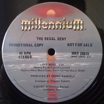 The Regal Dewy : Love Music (12", S/Sided, Single, Promo)