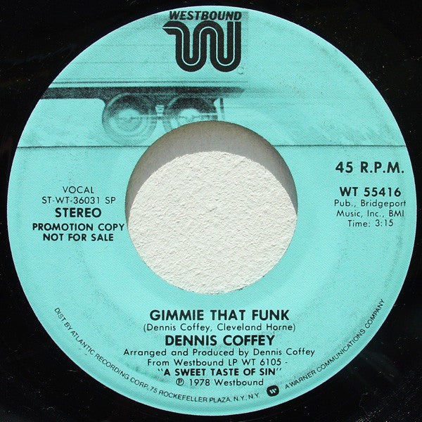 Dennis Coffey : Gimme That Funk / Someone Special (7", Promo)