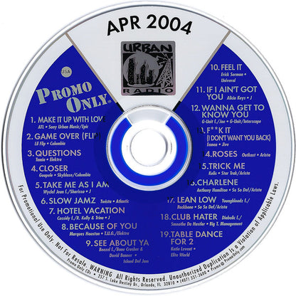 Various : Promo Only Urban Radio: April 2004 (CD, Comp, Promo)