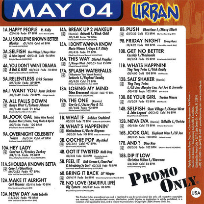 Various : Promo Only Urban Radio: May 2004 (2xCD, Comp, Promo)