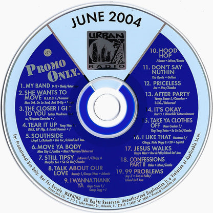 Various : Promo Only Urban Radio: June 2004 (CD, Comp, Promo)