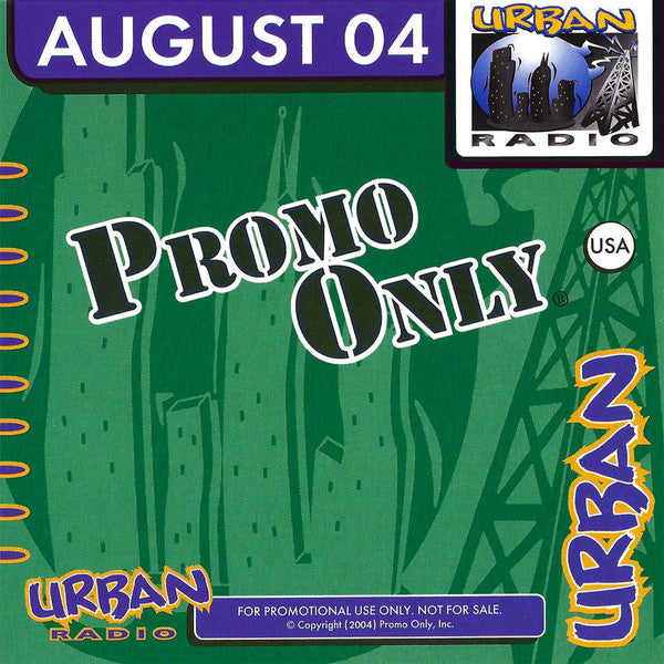 Various : Promo Only Urban Radio: August 2004 (CD, Comp, Promo)
