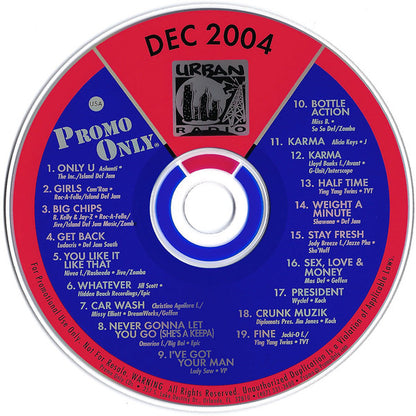 Various : Promo Only Urban Radio: December 2004 (CD, Comp, Promo)
