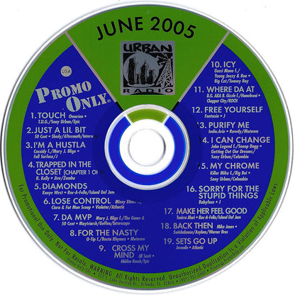 Various : Promo Only Urban Radio (June 2005) (CD, Comp, Promo)