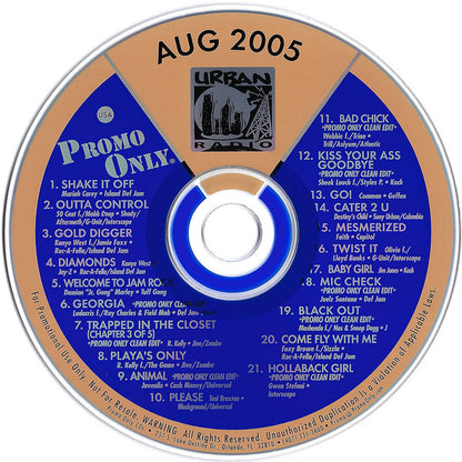 Various : Promo Only Urban Radio August 2005 (CD, Comp, Promo)