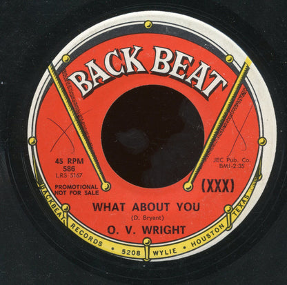O.V. Wright : What About You  (7", Promo)