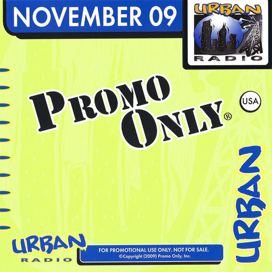 Various : Promo Only Urban Radio: November 2009 (CD, Comp, Promo)
