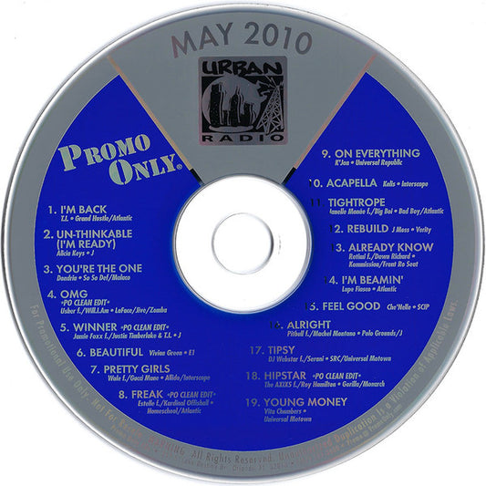 Various : Promo Only Urban Radio: May 2010 (CD, Comp, Promo)