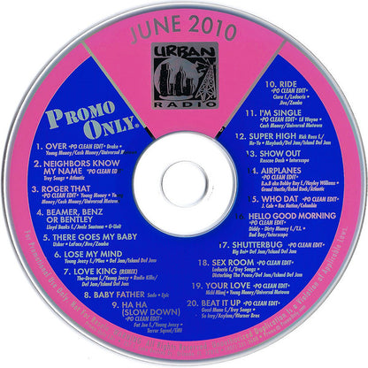 Various : Promo Only Urban Radio: June 2010 (CD, Comp, Promo)
