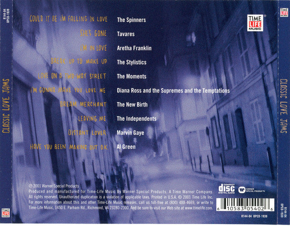 Various : Classic Love Jams (CD, Comp)