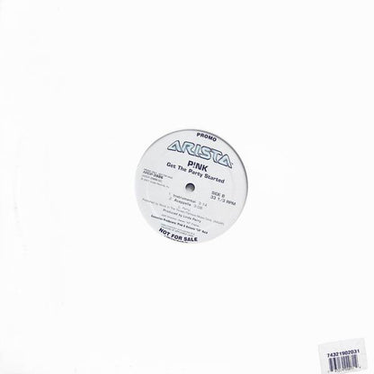 P!NK : Get The Party Started (12", Promo)