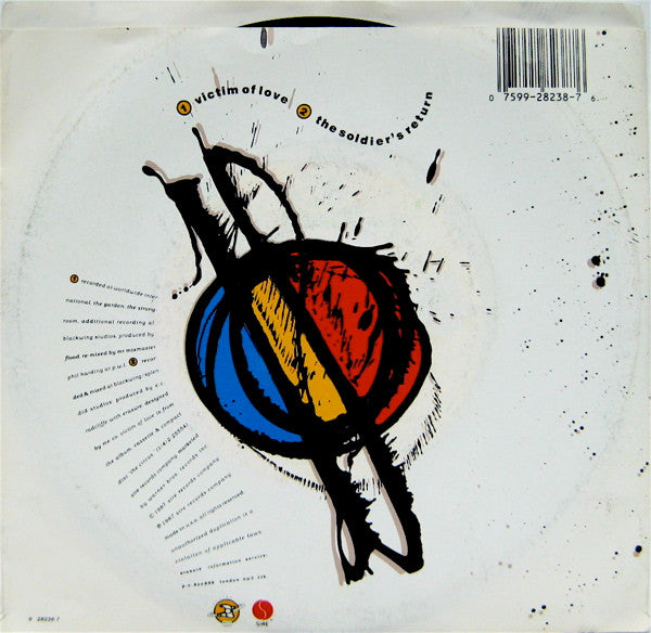 Erasure : Victim Of Love (Remix) (7", Single, Styrene)