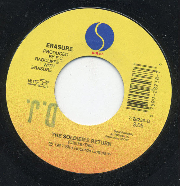 Erasure : Victim Of Love (Remix) (7", Single, Styrene)