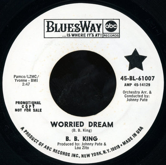 B.B. King : Worried Dream / That's Wrong, Little Mama (7", Single, Promo)