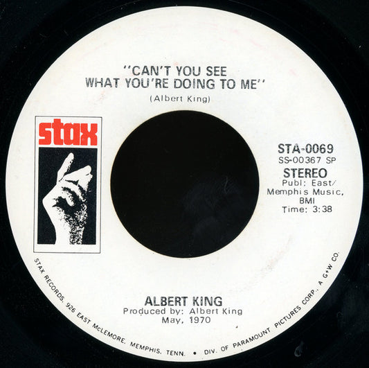 Albert King : Can't You See What You're Doing To Me (7", Single, Promo, SP)